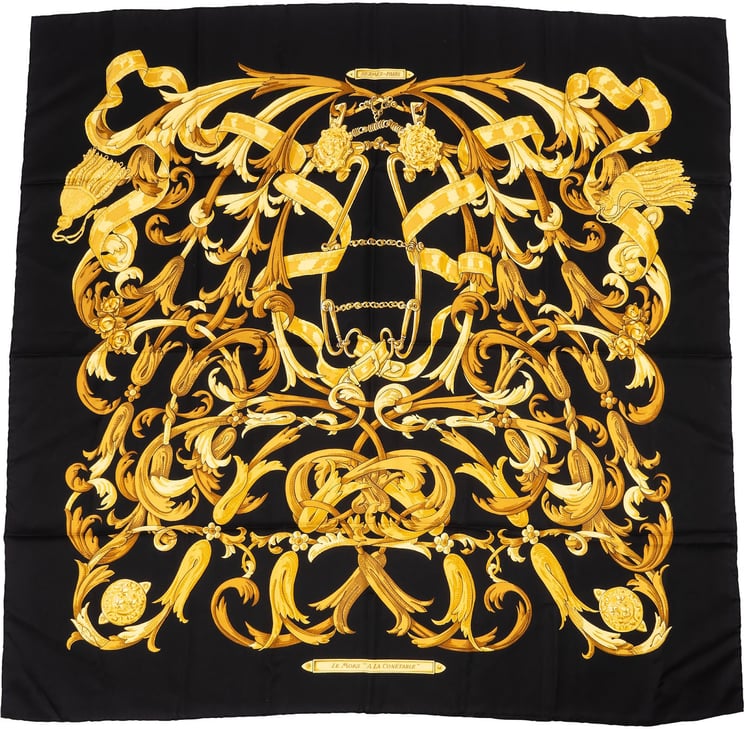 Hermès Hermès Le Mors 'A La Conetable' Silk Carre 90 Scarf Tuch