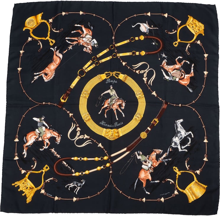 Hermès Hermès Pampa Carré Silk 90 Scarf Tuch