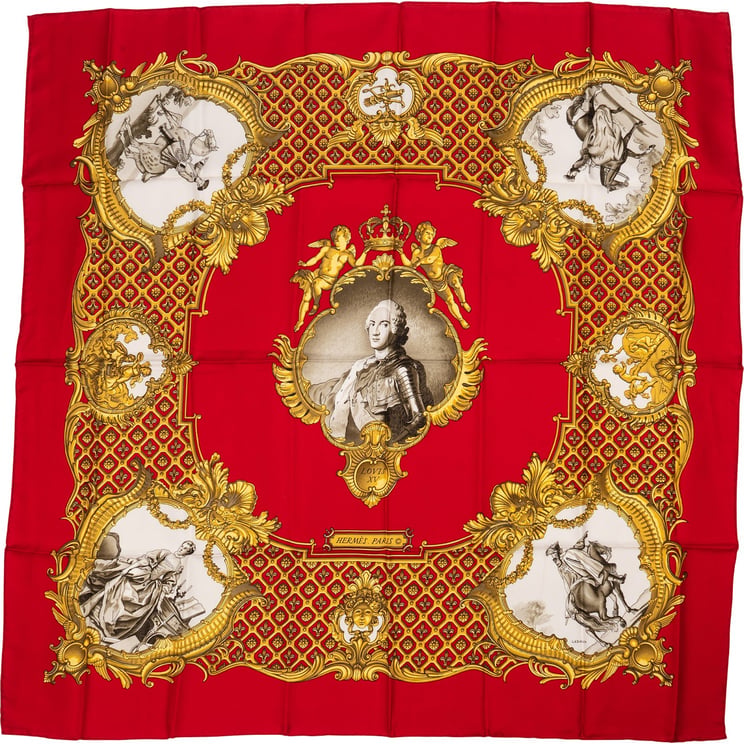 Hermès Hermès Louis XV Silk Carre 90 Scarf Tuch