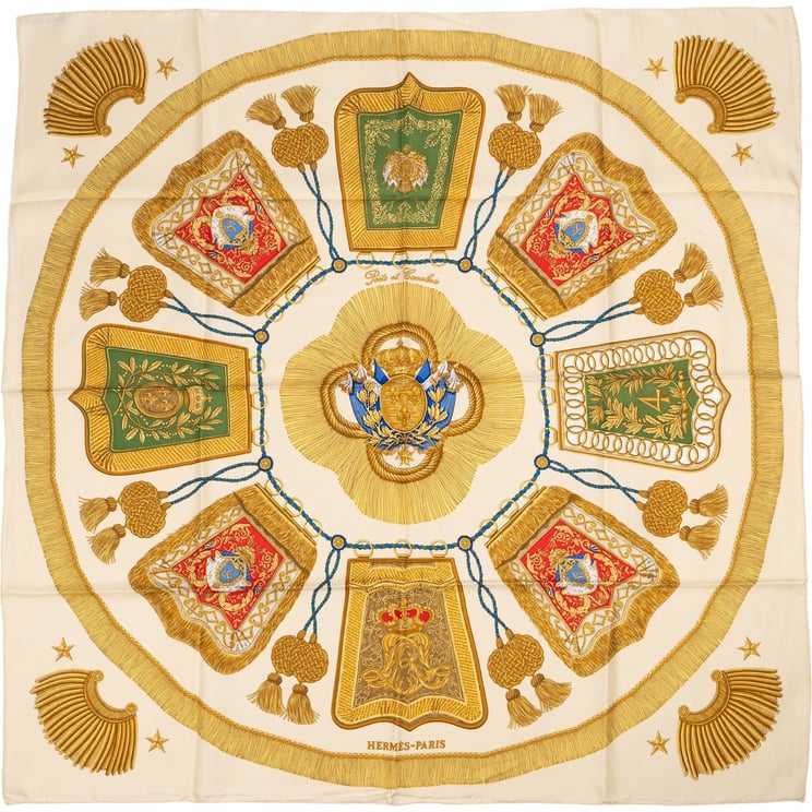 Hermès Hermès Poste et Cavalerie Silk Carre 90 Scarf Tuch