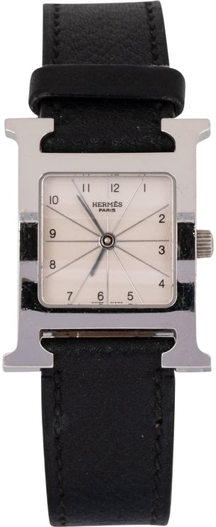 Hermès Hermès Silver Tone Heure H Women Watch HH1.210