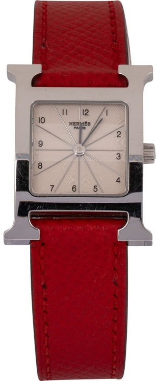 Hermès Hermès Silver Tone Heure H Women Watch HH1.210