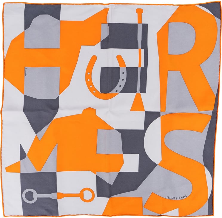 Hermès Hermès H en Biais Silk 40 Scarf Tuch