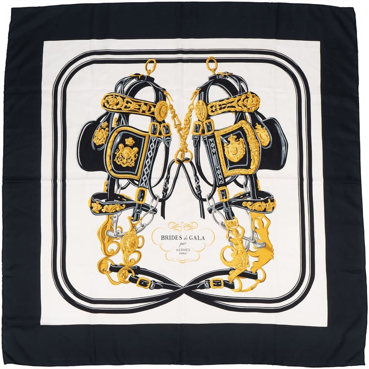Hermès Hermès Brides de Gala Silk 90 Scarf Tuch