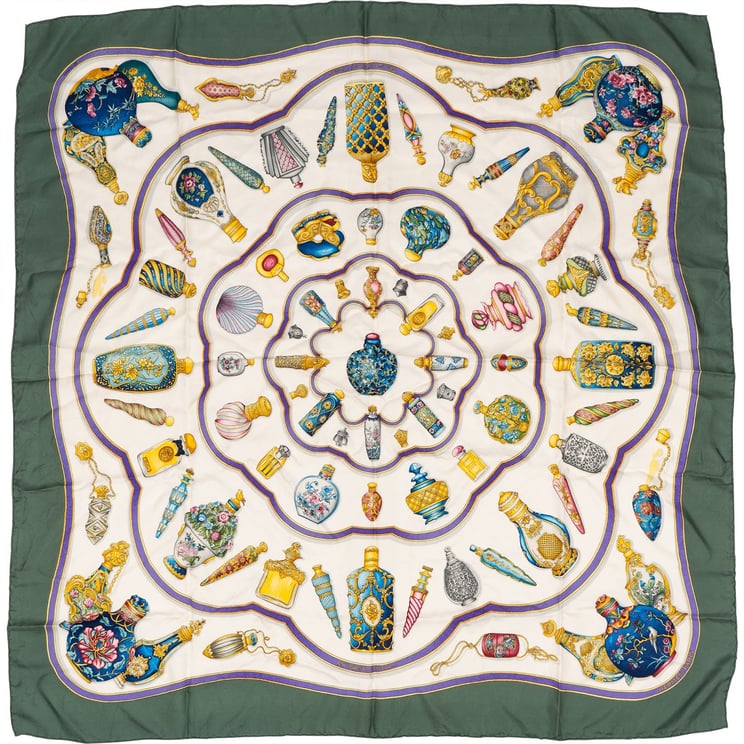 Hermès Hermès Parfums d'Hermès Silk 90 Scarf Tuch