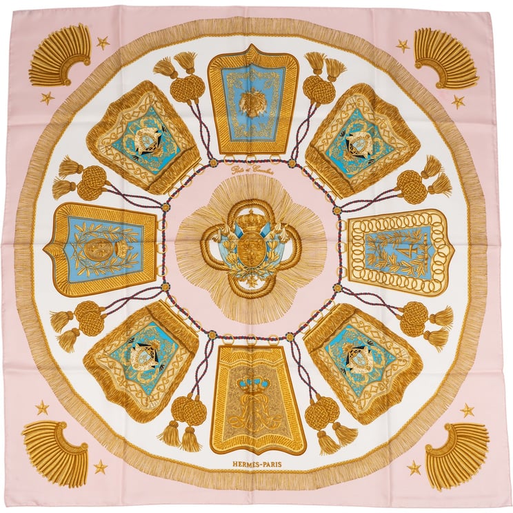 Hermès Hermès Pics et Canaris Silk 90 Scarf Tuch