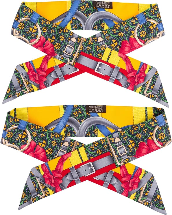 Hermès Hermès Brides de Gala Silk Lock Twilly Set Tuch Scarf