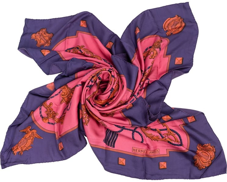 Hermès Hermès Les Clés Silk Surteint Carré 140 Tuch Scarf