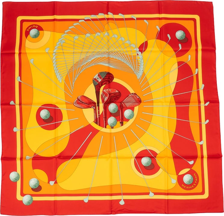 Hermès Hermès Swing Silk Carre 90 Scarf Tuch