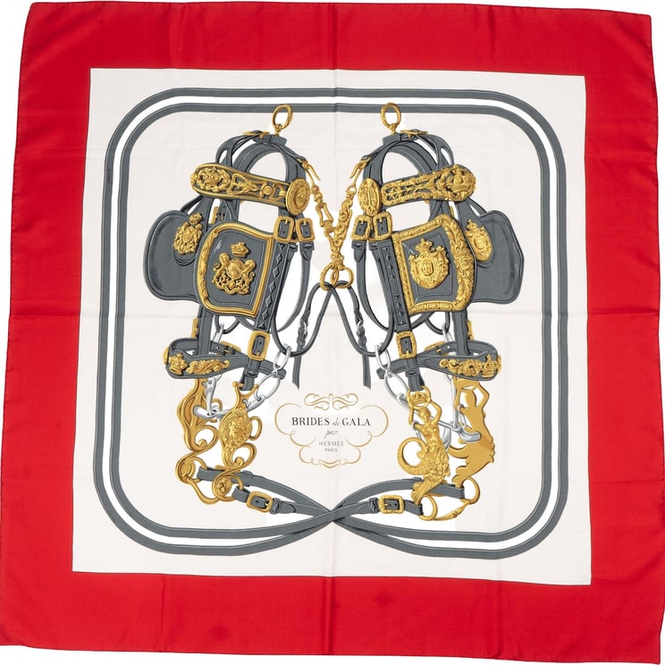 Hermès Hermès Brides de Gala Silk 90 Scarf Tuch
