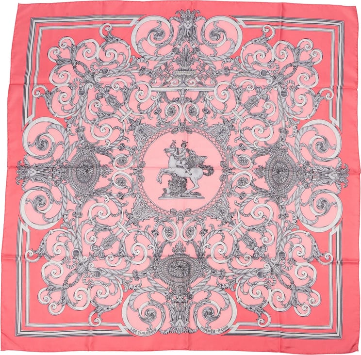 Hermès Hermès Les Tuileries Silk Carre 90 Scarf Tuch