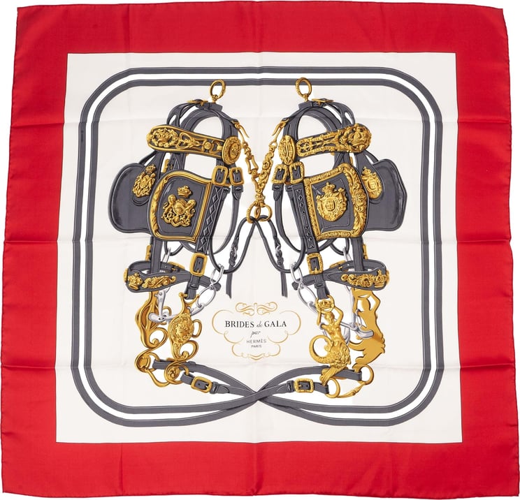 Hermès Hermès Brides de Gala Silk 90 Scarf Tuch