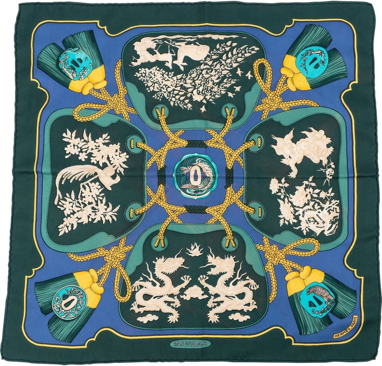 Hermès Hermès Tsubas Silk 40 Tuch Scarf