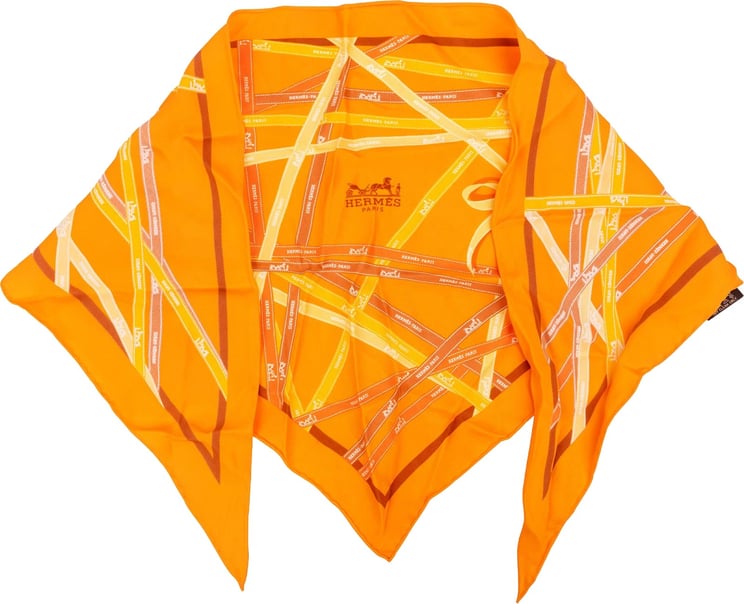 Hermès Hermès Bolduc Pattern Silk Scarf Tuch