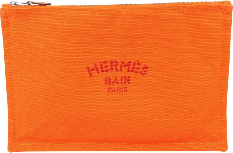 Hermès Hermès Classic Canvas Bain Flat Pouch