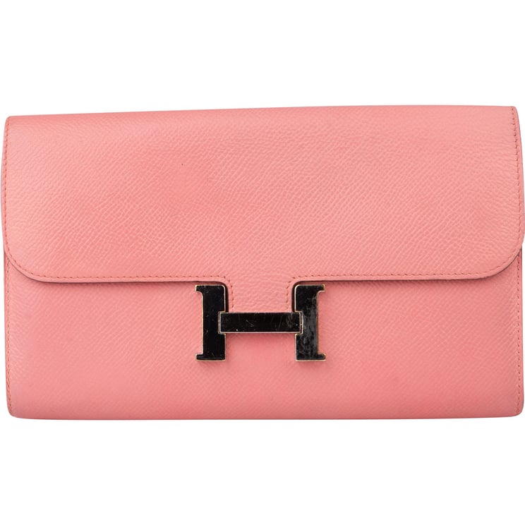 Hermès Hermès Pink Epsom Leather Constance Wallet