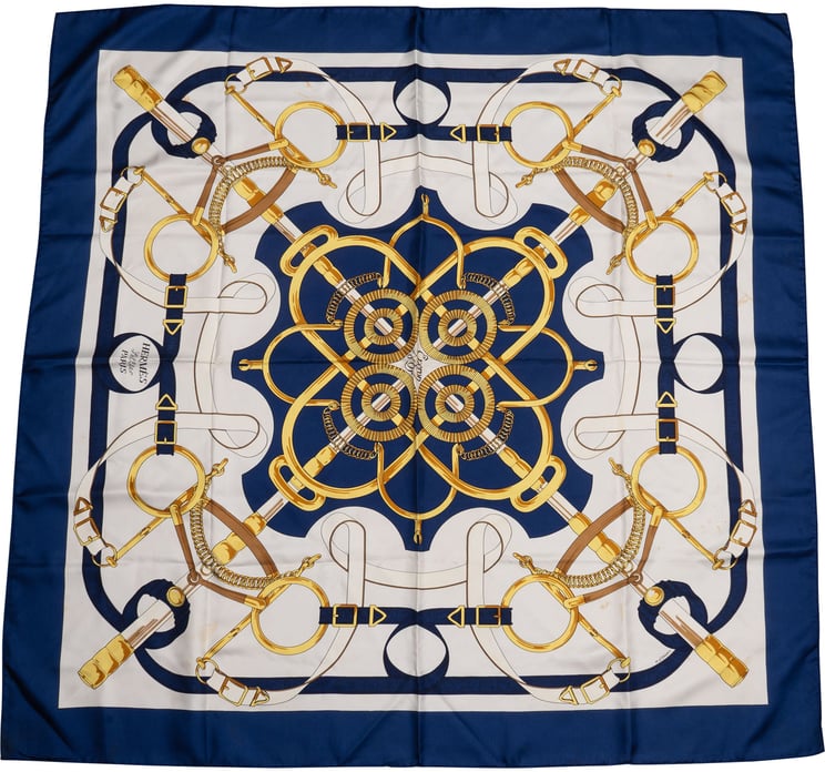 Hermès Hermès Classic "Eperon d´or" Silk Carre 90 Scarf Tuch