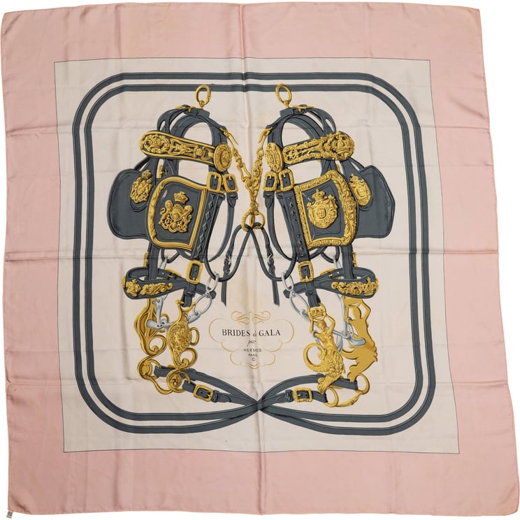 Hermès Hermès Classic "Brides de Gala" Silk Carre 90 Scarf Tuch