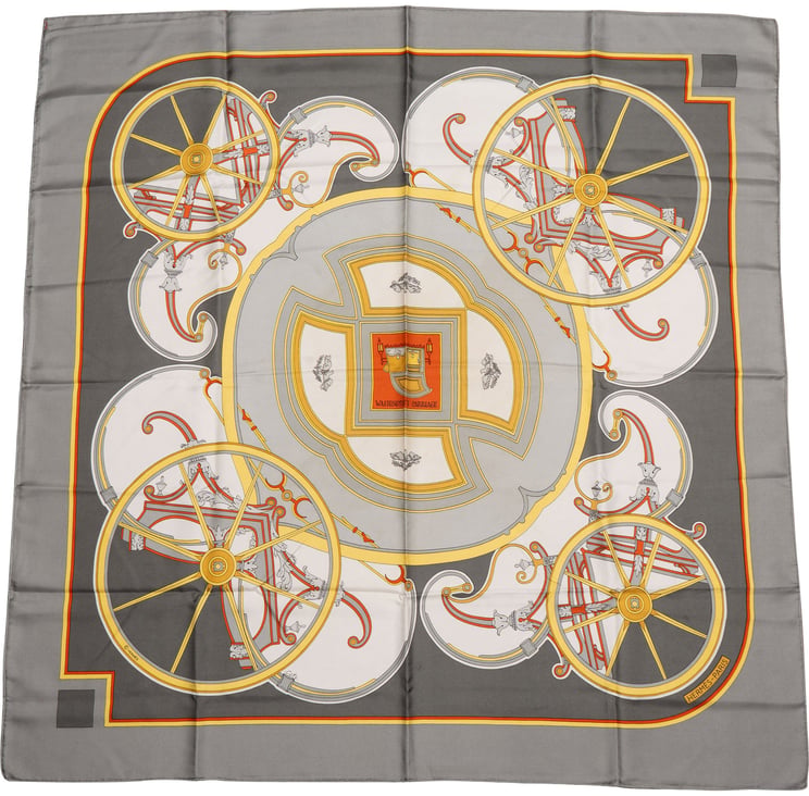 Hermès Hermès Classic "WASHINGTON´S CARRIAGE" Silk Carre 90 Scarf Tuch