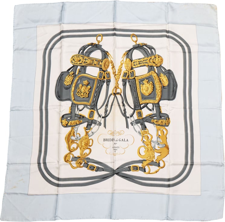 Hermès Hermès Classic "BRIDE de GALA" Silk Carre 90 Scarf Tuch