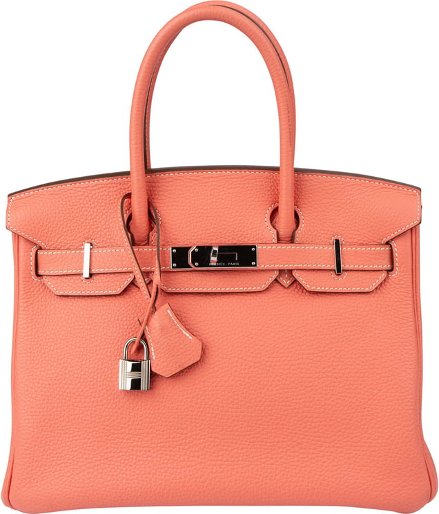 Hermès Hermès Crevette Taurillon Clemence Leather Birkin 30 Handbag