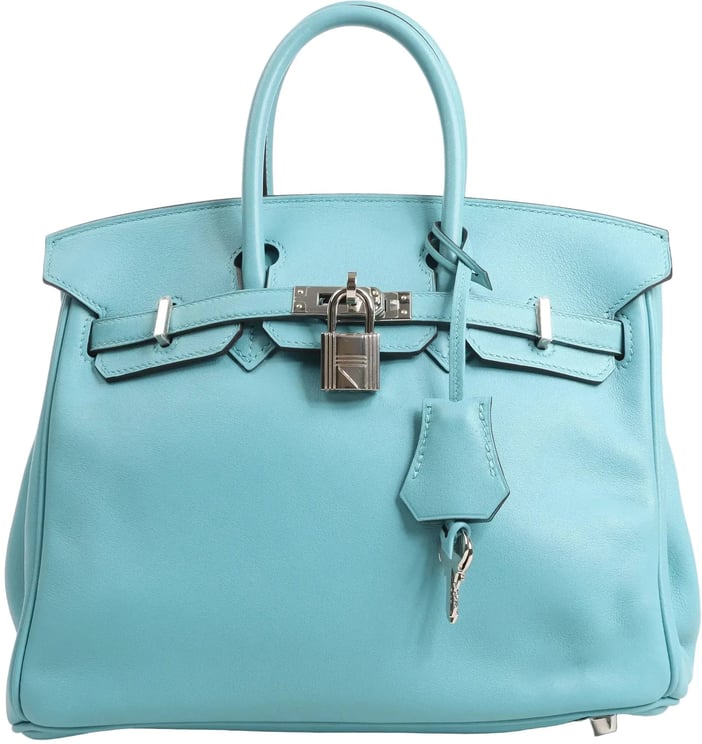 Hermès HERMES Birkin 25 Le Tournay Veau Swift Blue Saint-Cyr Handbag X: 2016