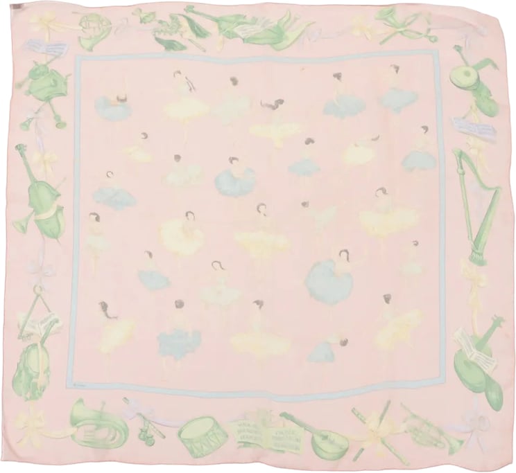 Hermès Hermès Carré 90 "La Dance ballet" Silk handkerchief in Pink