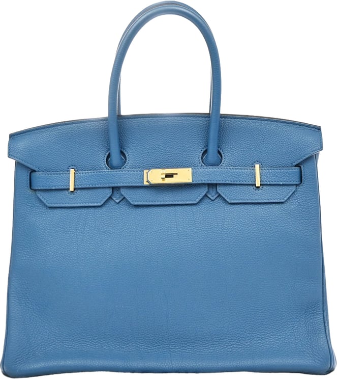 Hermès Hermes Birkin Blue Togo with Palladium Hardware 35