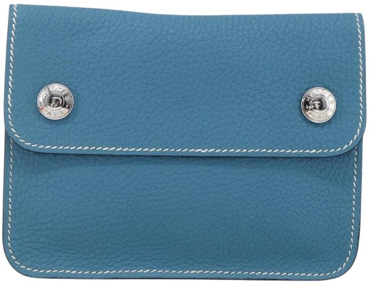 Hermès Hermes Pochette Green Waist Bag Leather