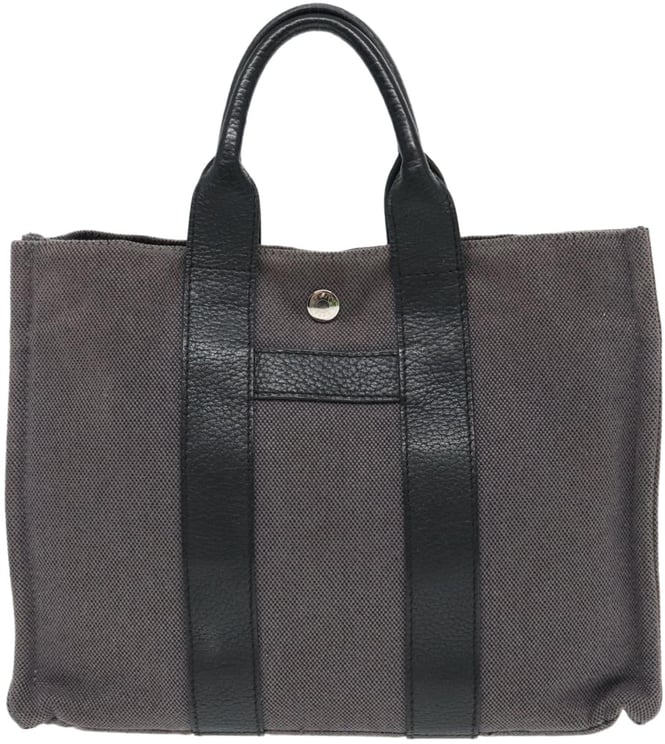 Hermès Hermes Sac Harnais Tote Toile and Leather PM