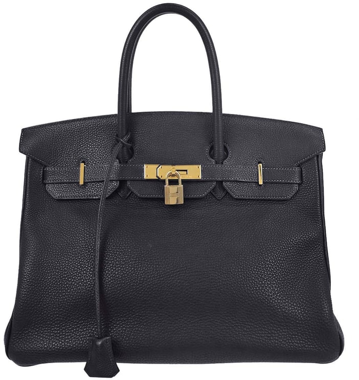 Hermès Hermes Birkin Blue Togo with Gold Hardware 35