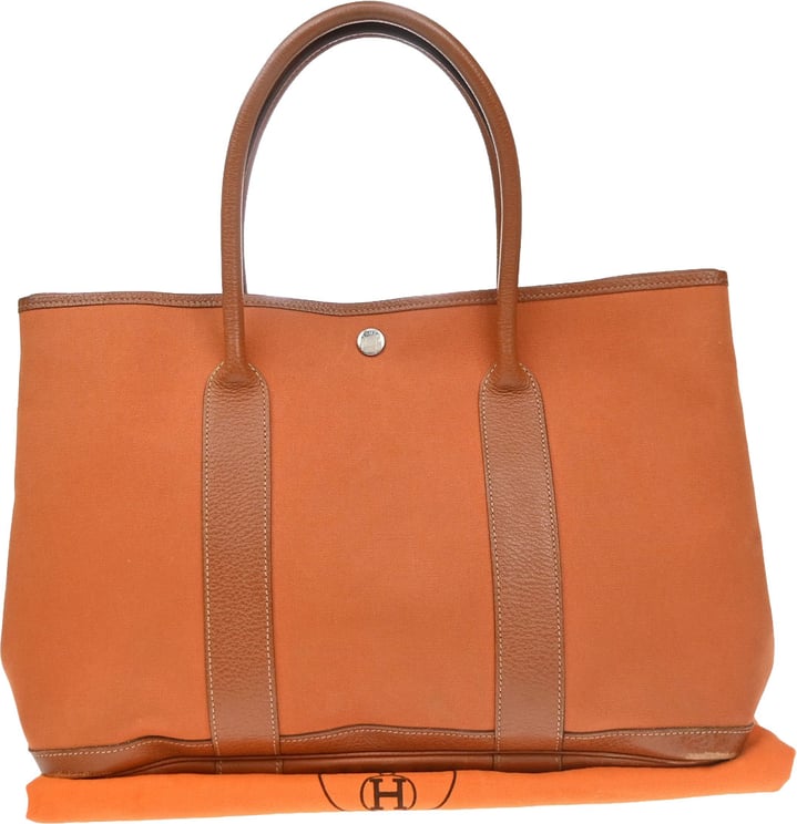 Hermès Hermes Garden Party Toile and Leather