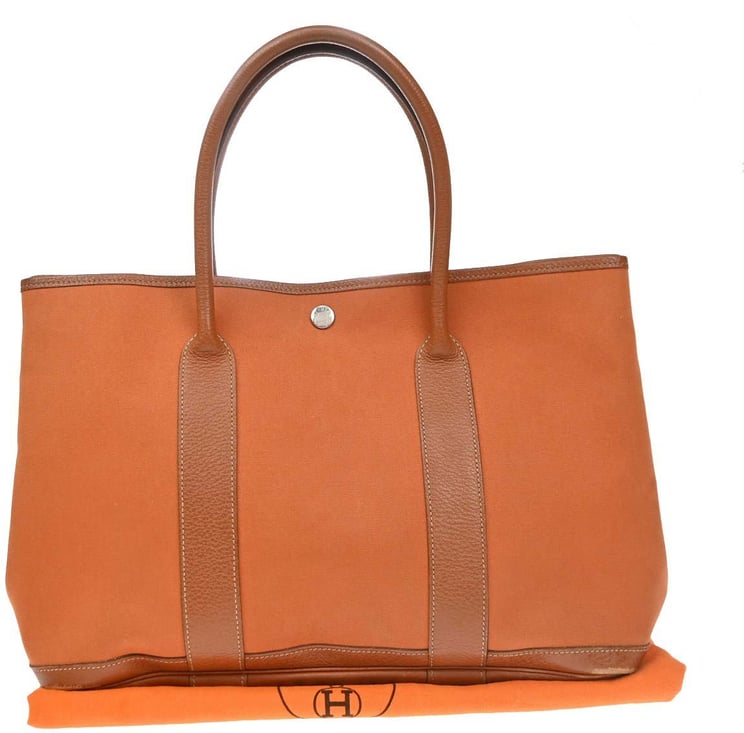 Hermès Hermes Garden Party Toile and Leather