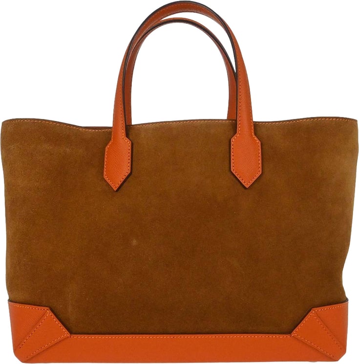 Hermès Hermes Maxibox Cabas Doblis Suede with Epsom 30