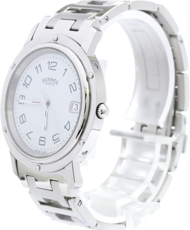 Hermès Hermes Clipper Quartz Stainless Steel 36