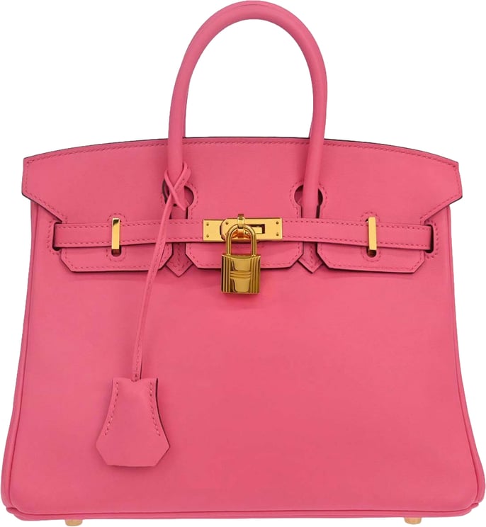 Hermès Hermes Birkin Pink Azalea Swift with Gold Hardware 25