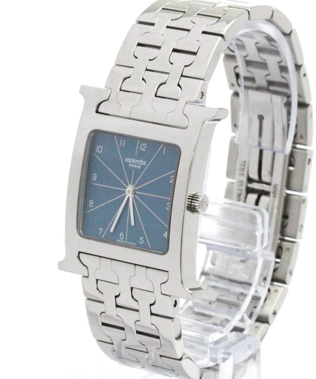 Hermès Hermes Heure H Quartz Watch Stainless Steel 26