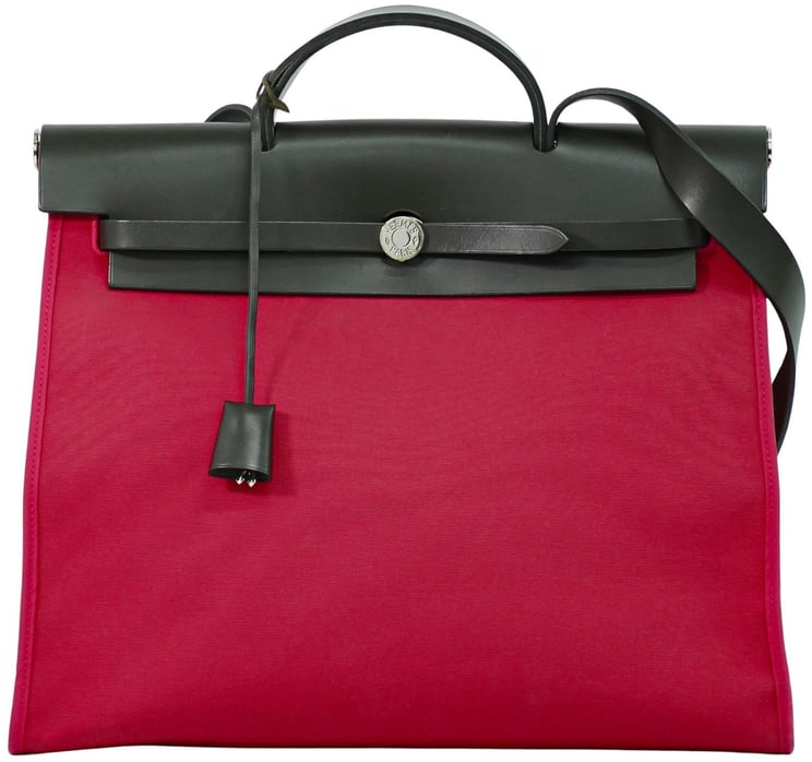 Hermès Hermes Herbag Zip Toile and Leather 20