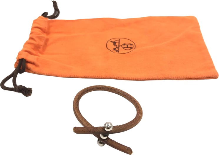 Hermès Hermes Lock Bracelet Leather and Metal