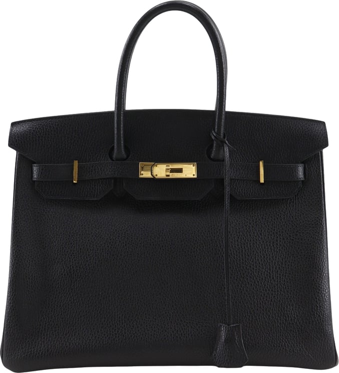 Hermès Hermes Birkin Black Ardennes with Gold Hardware 35