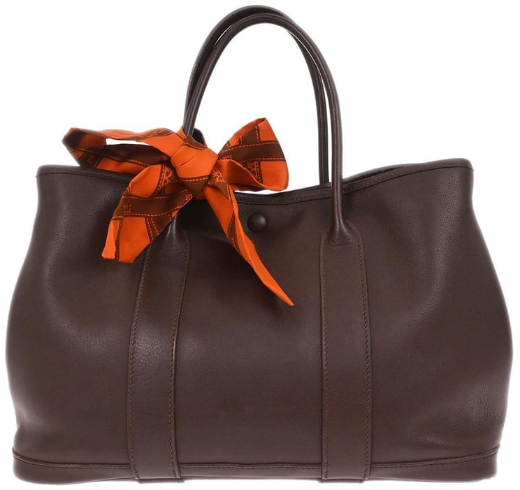 Hermès Hermes Bolduc Twilly Garden Party Tote Leather TPM