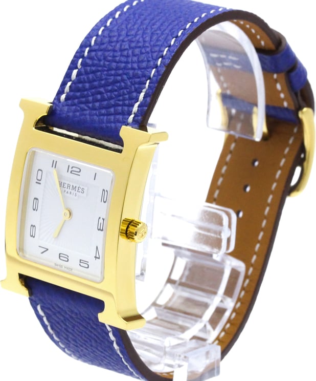 Hermès Hermes Heure H Quartz Stainless Steel and Leather 26