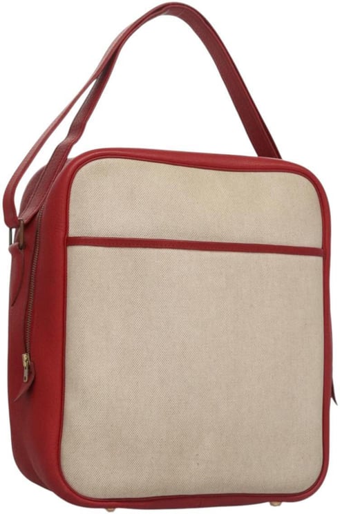 Hermès Hermes Victoria Messenger Bag Toile with Leather Medium