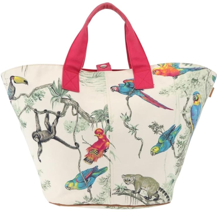 Hermès Hermes Panier De Plage Handbag Printed Canvas PM