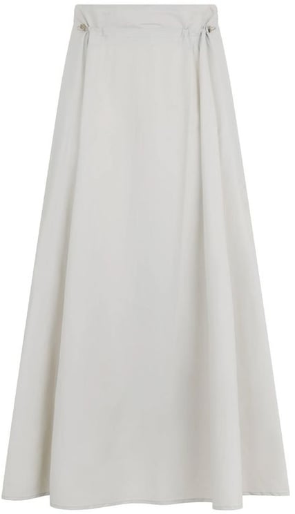 Herno Herno Gray Elastane Long Skirt