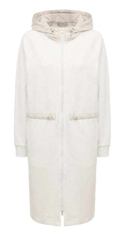 Herno Herno Long Hooded Zip Coat