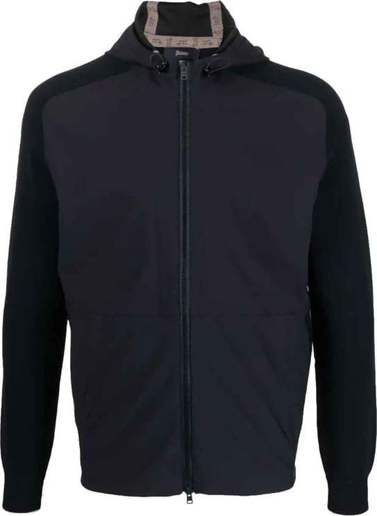 Herno Herno Knit-Sleeve Hooded Jacket