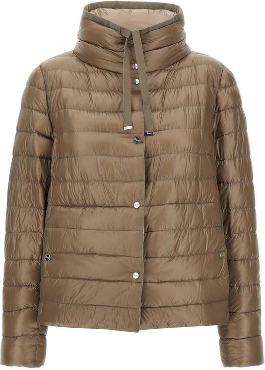 Herno Herno Brown Polyamide Full-Length Jacket