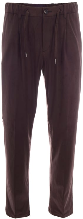 Herno Trousers Marrone Scuro