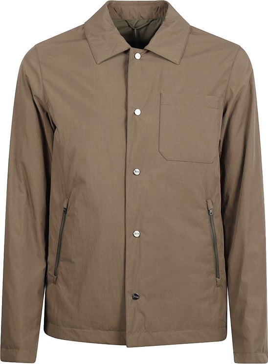 Herno Parachute Canvas Shirt Jacket With Padded Wadding